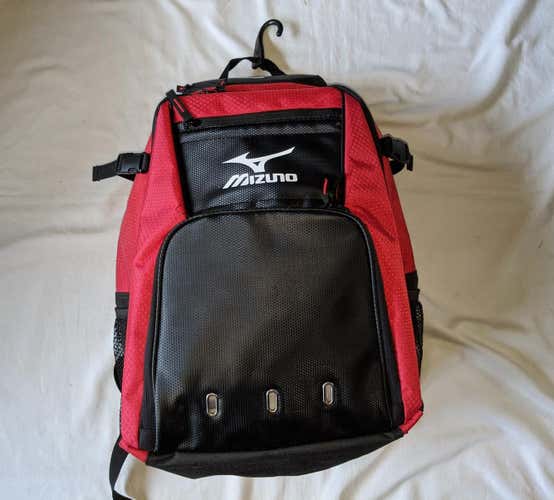 New Mizuno organizer g4 batpack black with red