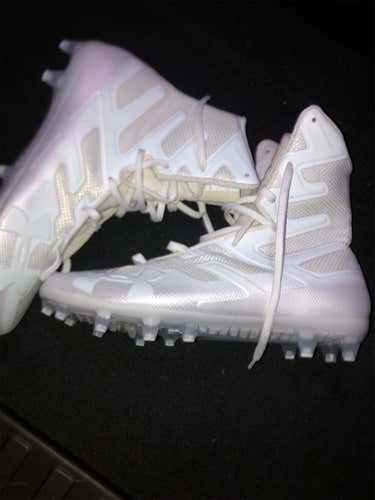 White Men's Turf Cleats High Top