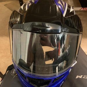 Blue Unisex Motocross/snowmobile Helmet