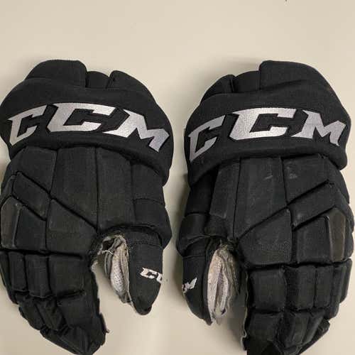 Black Used CCM HGTK 14" Pro Stock Gloves