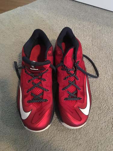 Nike Lebron 11 Xi Low Red Black White Basketball Shoes