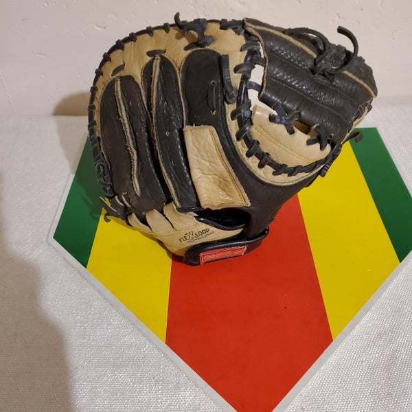 Black Used Rawlings Right Handed Catcher's Pro Series Special Edition Baseball Glove