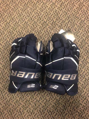 Blue New Bauer Supreme 2S 12" Gloves