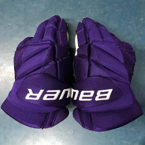 NCAA Purple New Senior Bauer Vapor 1X Pro Lite Gloves 15" Pro Stock (NG002)