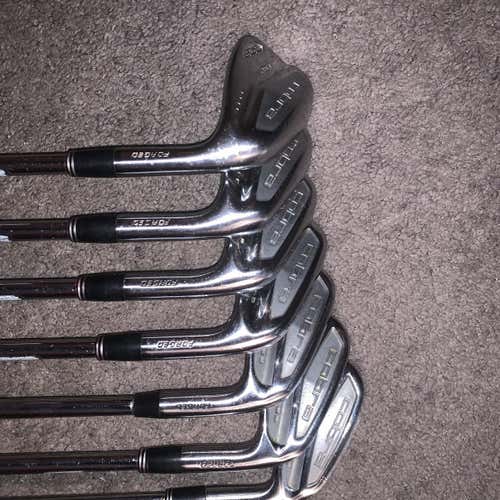 Men's Right Handed Amp Cell Pro Stiff Flex Steel Shaft Iron Set