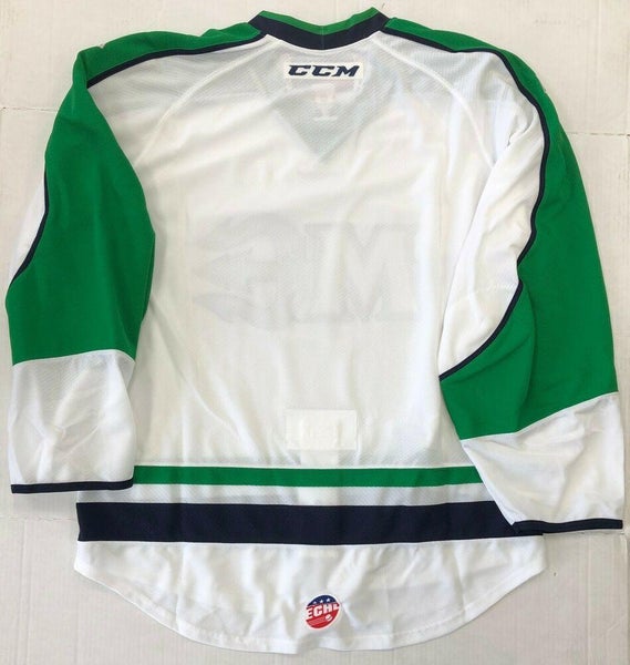 New Authentic Pro Stock CCM Toledo Walleye ECHL Hockey Player Jersey sz 56  7287