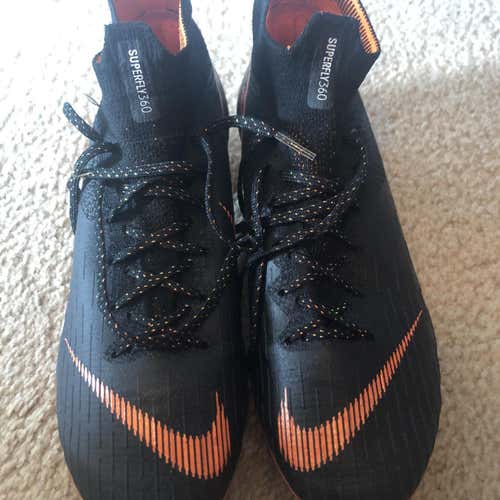Black Unisex Turf Cleats Nike Mercurial Superfly 5 Cleats