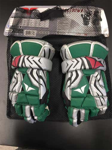 New Forest Green Brine Shakedown 13" Lacrosse Gloves Excellent Quality