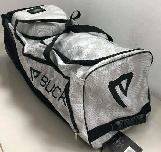 New Buck Athletics "The Beast" large wheeled baseball bag white camo BABWB120