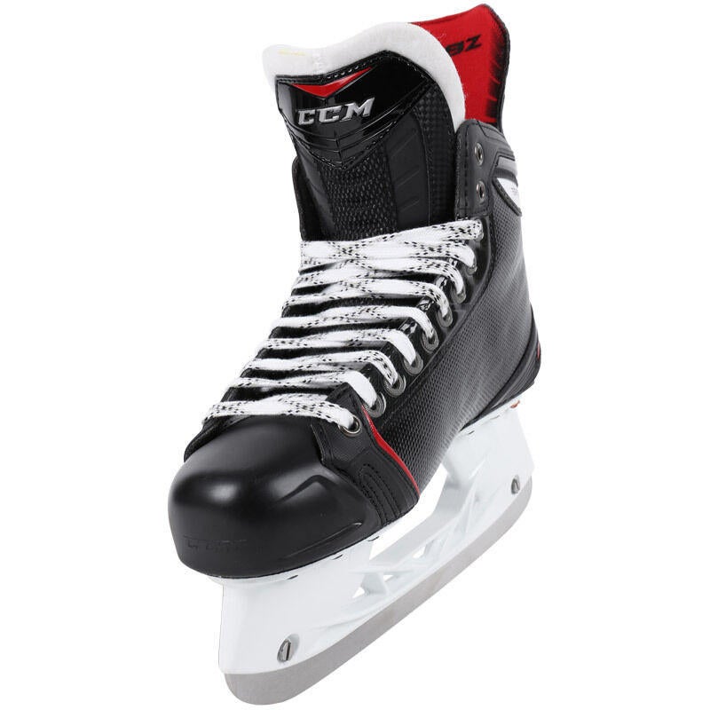 New CCM RBZ 40 ice hockey skates Junior size 4 width D kids skate black/red 