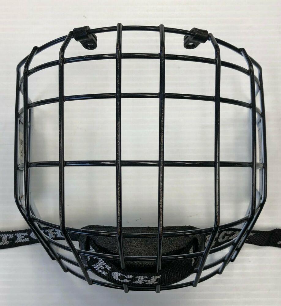 Helmet Black White RP Profile Itech Bauer Hockey Goalie Mask Replacement Cage 