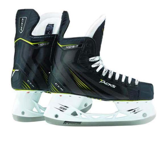 New CCM Tacks 4052 Ice Hockey Skates Junior size 4 width D kids skate jr black