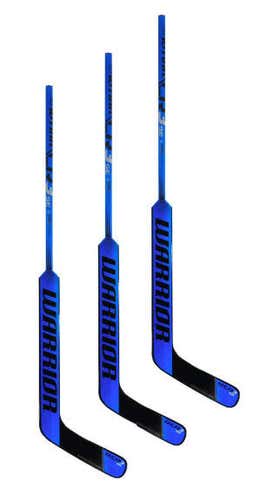3 New Warrior Ritual CR3 goal stick blue mid Sr 27" LH left senior hockey goalie