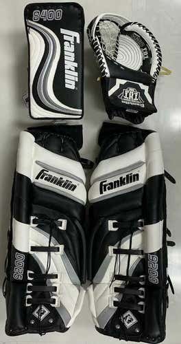 New Franklin THT Pro 9200 32" goalie pads blocker catcher set 8400 8355 glove sr