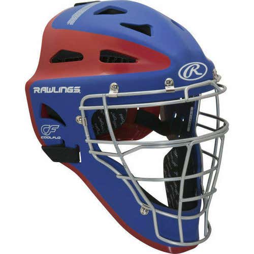 New Rawlings Velo Youth Baseball Catcher Helmet Mask CHVELY Royal Red Fastpitch
