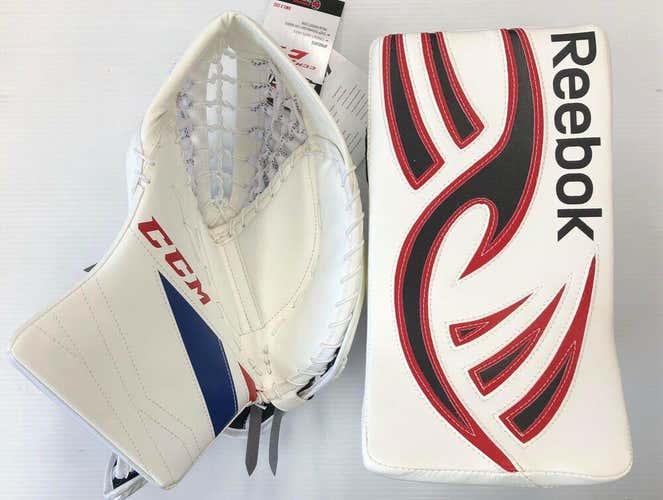 MISMATCH SPECIAL New Hockey Goalie Senior Blocker Catcher Set CCM/Reebok glove