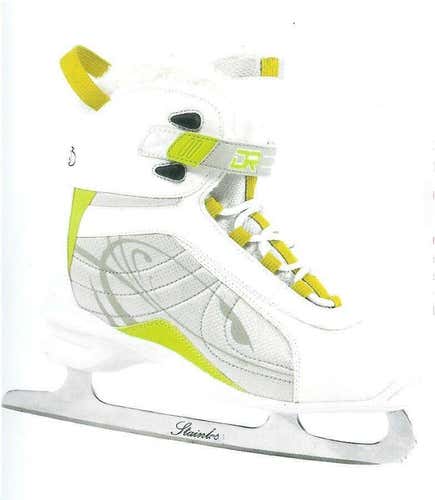New DR SK33 Soft Boot Women's Ice Figure Skates size 3 sz womens skate white