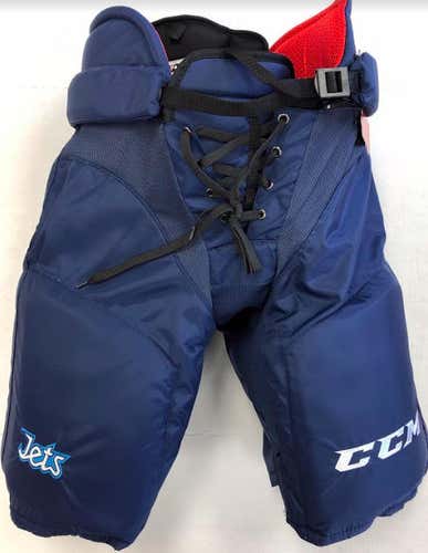 New CCM HP45X Winnipeg Jets Pro Stock/Return Ice Hockey Pants Senior XL+1 Navy