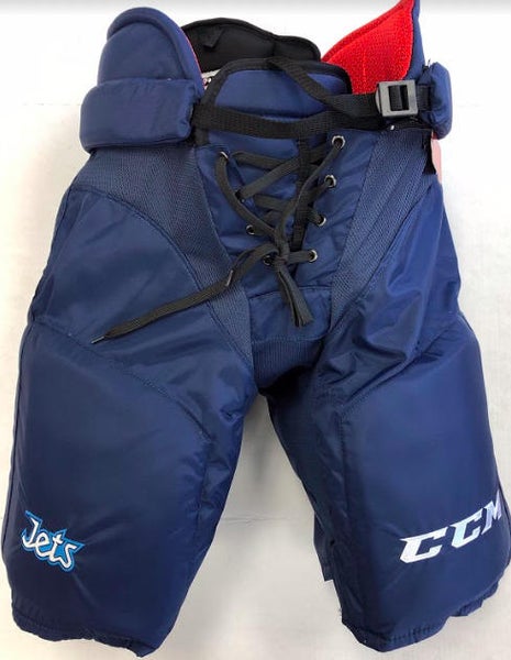 New CCM HP45X Winnipeg Jets Pro Stock/Return Ice Hockey Pants Senior XL+1 Navy