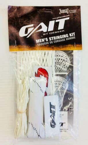 New Gait Soft Mesh Lacrosse Head Stringing Kit string lax white strings complete
