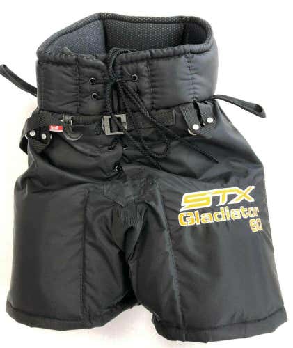 New STX Gladiator 60 Novice Box Lacrosse Goalie Pants Category 1 size 160 Black