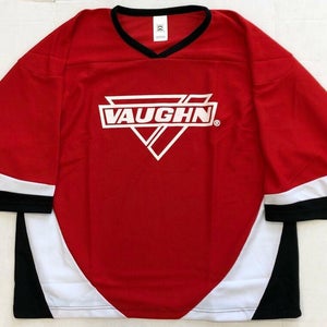 New Vaughn 7360 Junior Large Ice Hockey Goalie Jersey Red White Black goal jr