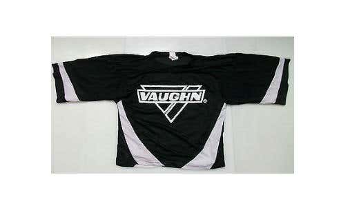 New Vaughn 7360 Junior Large Ice Hockey Goalie Jersey White Black goal jr boys