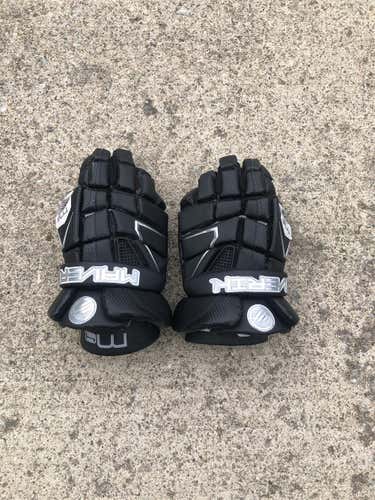Black Used Player Maverik M4 13" Lacrosse Gloves