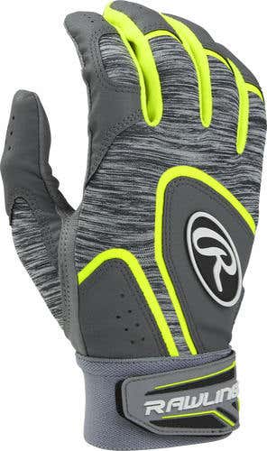 New Rawlings 5150 Baseball Batting Gloves Adult Large Optic Yellow softball mens