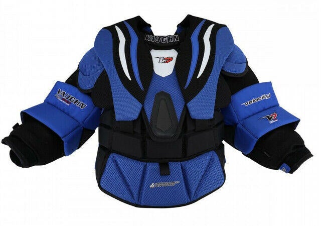 New Vaughn XR Pro Carbon chest/arm protector Sr Medium senior ice hockey goalie