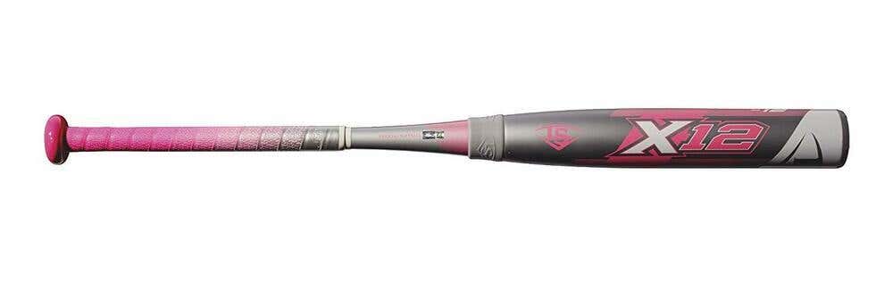 New Louisville Slugger X12 Fastpitch bat 33" 21 oz Softball 2 1/4" -12 2018 pink