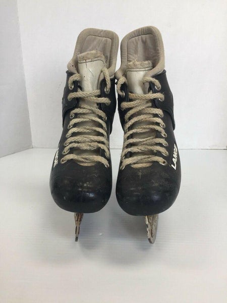 Vintage Lange 1981 Junior size 5.5 Rare Molded Mens Ice Hockey Skates Jr  Black