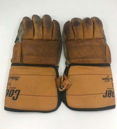 Cooper HG1 Vintage Ice Hockey Gloves Black/Brown 1968-1969 vtg