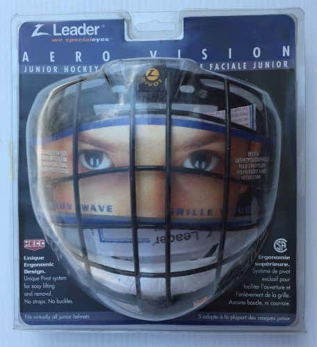 New Vintage rare Zleader Aero Vision Ice Hockey Player cage Junior face mask vtg