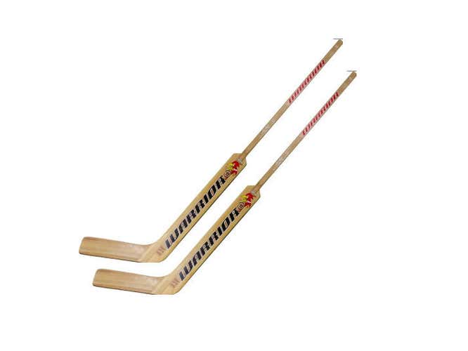2 New Warrior Woodrow 21" junior Goalie Sticks right hand RH Backstrom wood