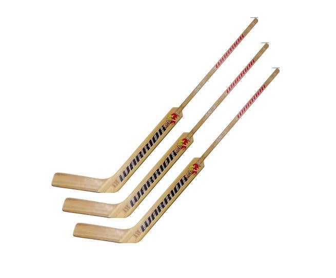 3 New Warrior Woodrow 21" junior Goalie Sticks right hand RH Backstrom wood