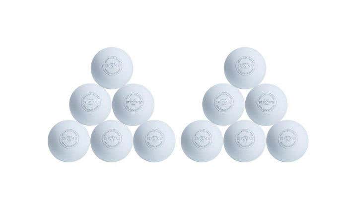 Bundle: 2 Dozen New Brine white lacrosse balls 24 total NCAA certified LB6PKS3