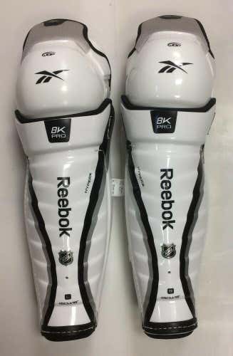 New Reebok 8K Pro Stock NHL (Jofa 5090) 18" shin guards Sr senior ice hockey