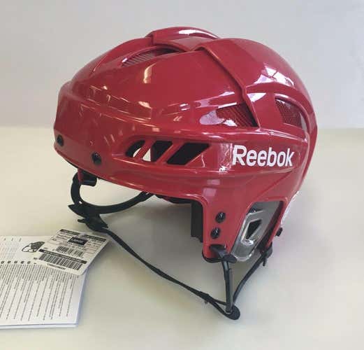 Bundle - Reebok 11K VN Pro Stock small red hockey helmet and Reebok 7K small red navy hockey helmet