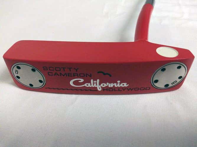 Scotty Cameron California HOLLYWOOD Putter 35" (CUSTOM RED) Blade Golf Club