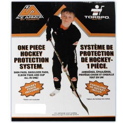Torspo Ice Armour hockey equipment kit youth large new shoulder shin elbow set