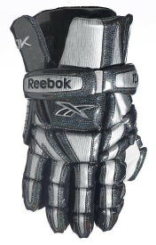 New Reebok 10K lax gloves size M medium 12" inch silver Brand NWT lacrosse glove