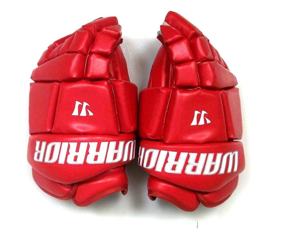 New Warrior Fatboy box lacrosse goalie gloves 13" red Lax indoor senior goal 