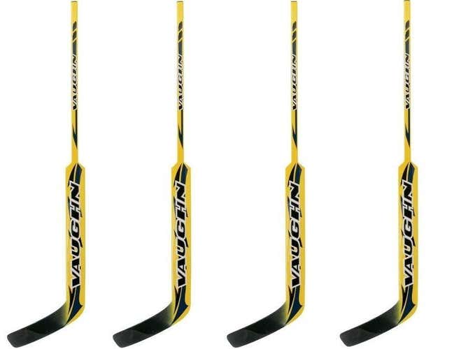 New 4 pack Vaughn 7900 Hockey Goalie stick sticks regular 25 composite gold Sr