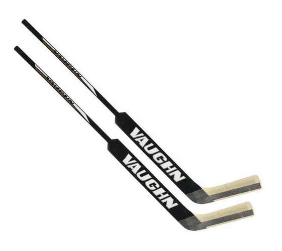 New 2 pack Vaughn 7800 ice hockey senior goalie stick sticks left hand 24" black