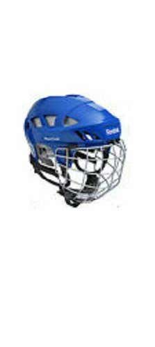Reebok 7K ice hockey helmet cage size small royal blue new face mask combo sz sm