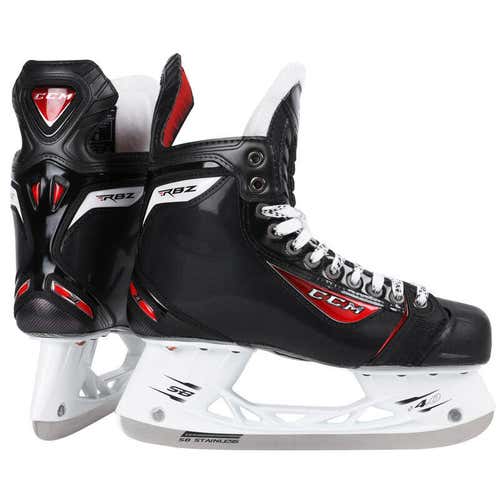 New CCM RBZ 90 ice hockey skates size men's M US 10.5D mens Sr sz black skate
