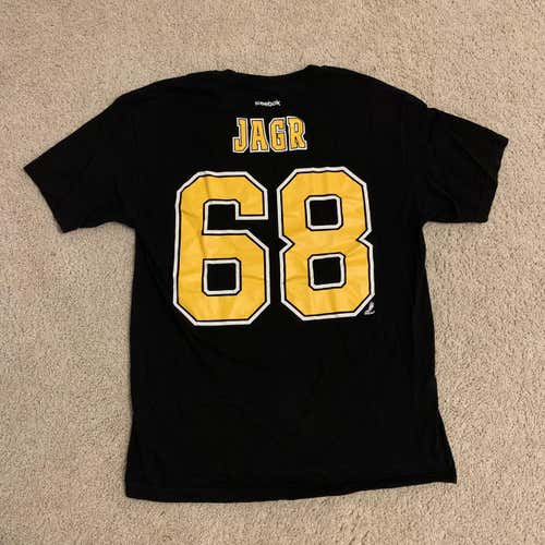RARE! Jaromir Jagr Boston Bruins Reebok Short Sleeve Men's Size Large