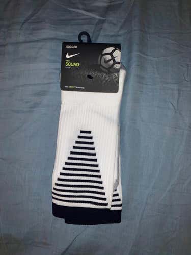 White Nike Elite Socks - Large