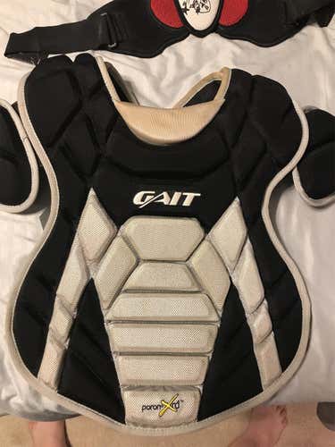Black Adult Large Gait Poron Xrd Chest Protector